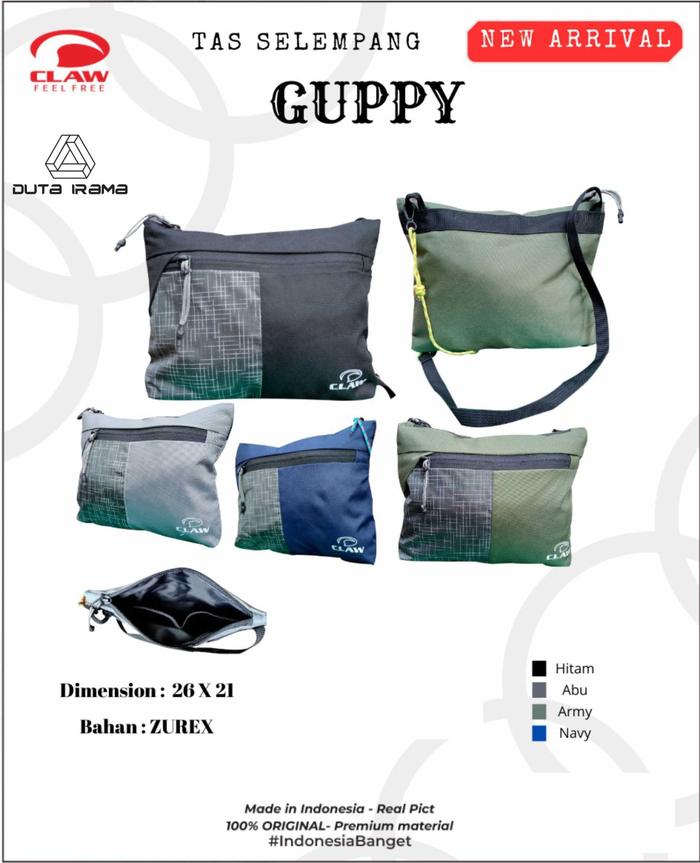 DUTAIRAMA - TAS SELEMPANG CLAW GUPPY