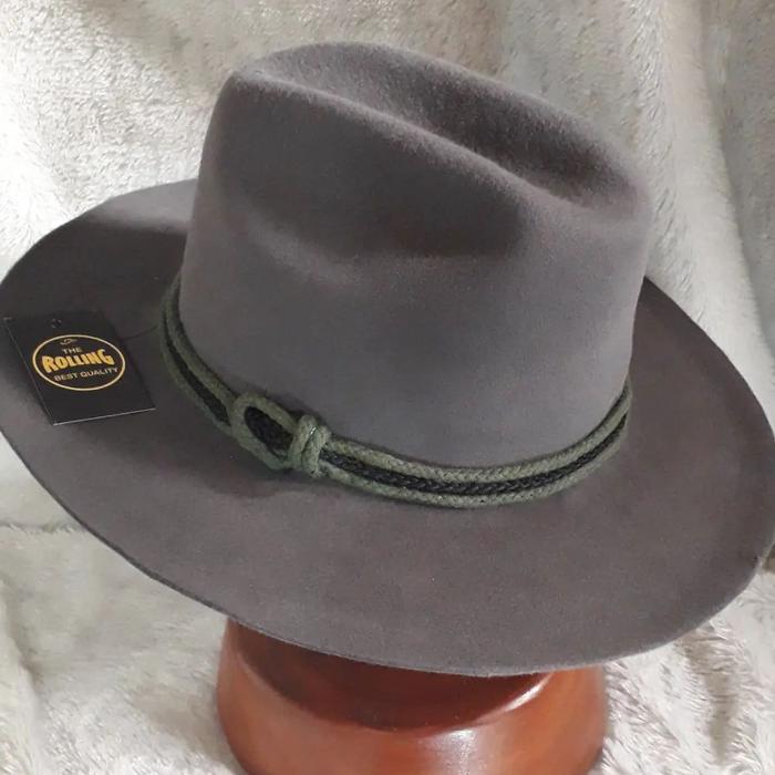 topi laken rolling warna abu