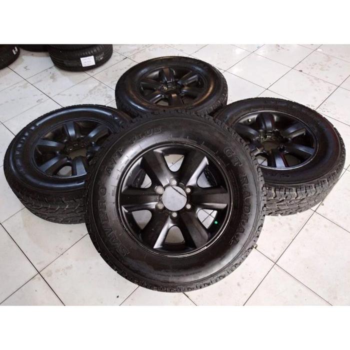 Velg Mobil Bekas Copotan Fortuner Ring 16 Plus Ban At