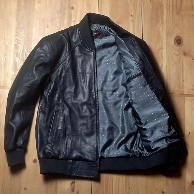 JACKET KULIT ASLI GENUINE LEATHER BOMBER JACKET