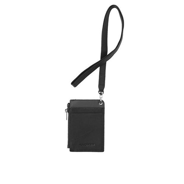 Obermain Dompet Kartu Pria Nevin Id Tag Holder Blackgrey Obw601Bkgy