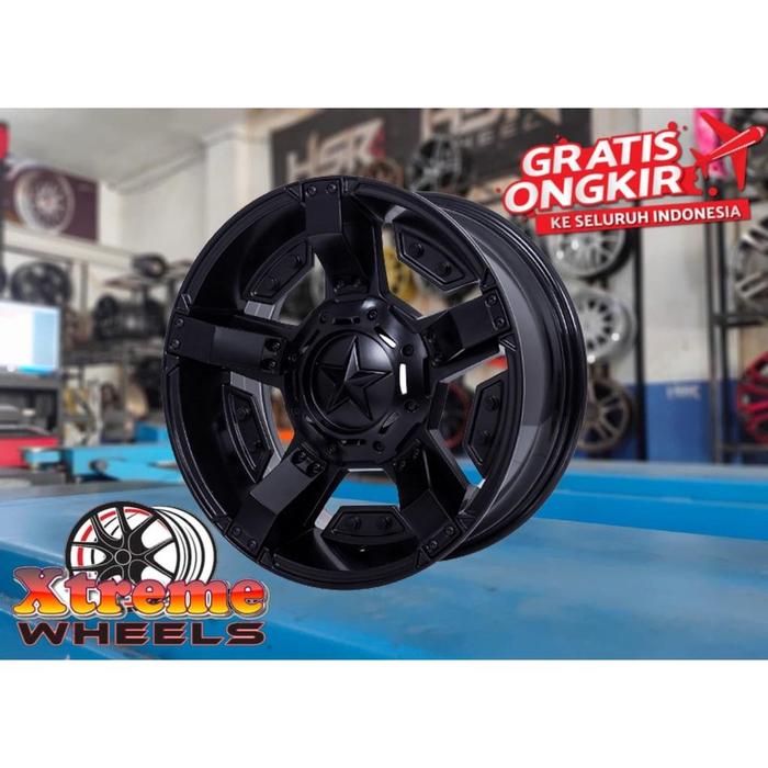 Velg Kmc Rock Star Ring 16 Pajero Fortuner Velg Hsr Wheel Rasta R16 Lebar 8 Et0 Untuk Mobil Hilux St