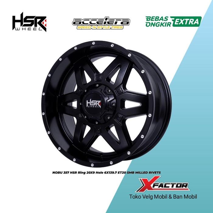 Jual Velg Celong Model Bintang Hsr Nobu Ring 20 Pcd 6X139,7 Cocok Untuk Mobil Fortuner, Pajero, Hilu