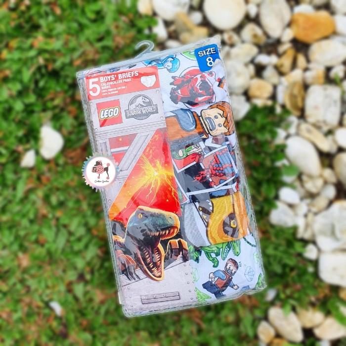 Lego Ninjago Jurassic World 5pc Briefs set For Boys