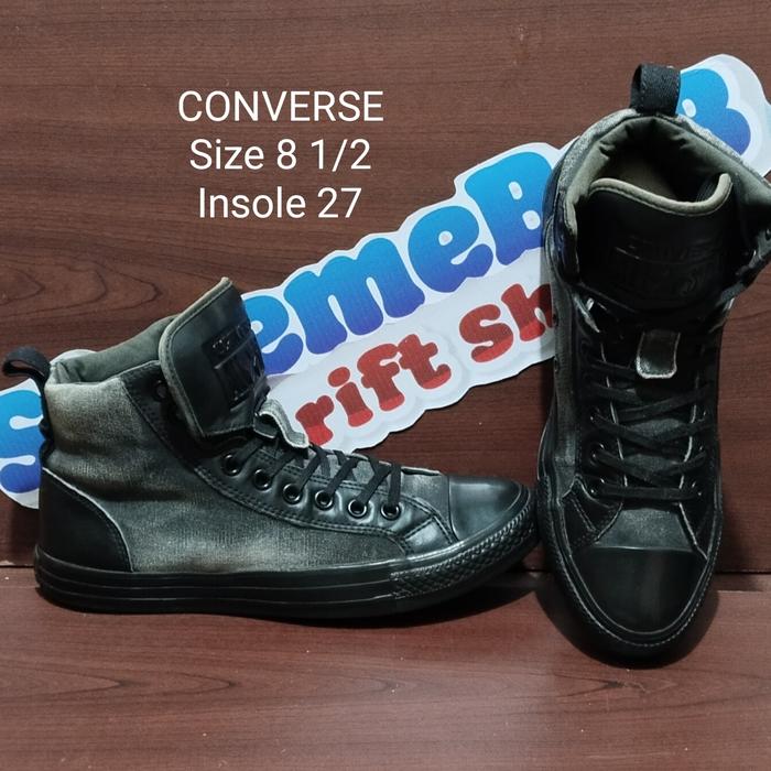 CONVERSE BIG LOGO DENIM, SIZE 8,5, INSOLE 27, (SECOND)