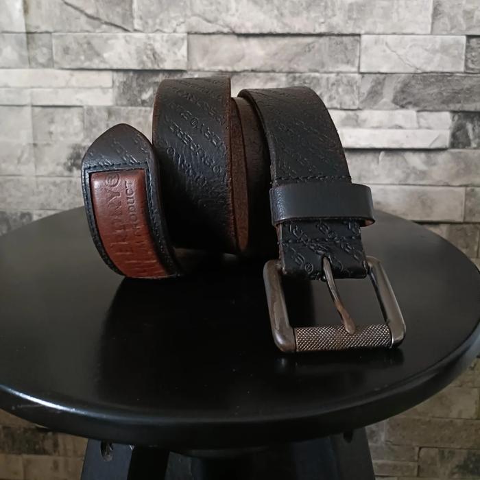 ( size 29 inch - 34 inch ) ikat pinggang superdry monogram leather belt