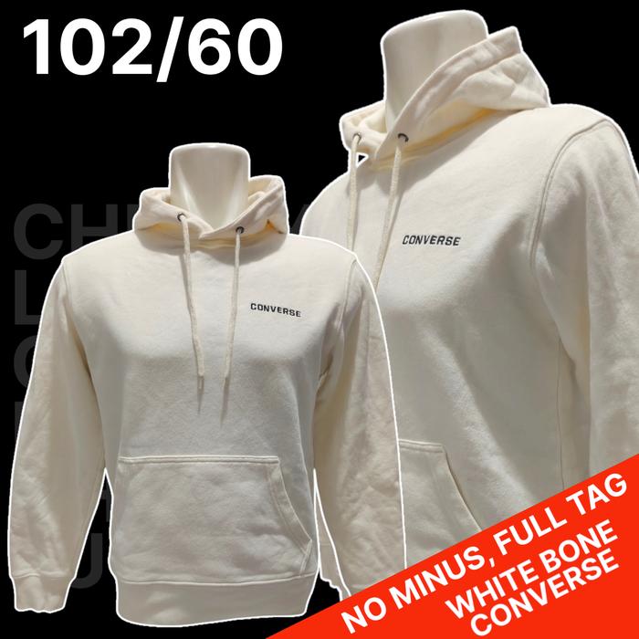 Crewneck Brand Putih Converse Ori/CN Putih Converse Original, Bekas