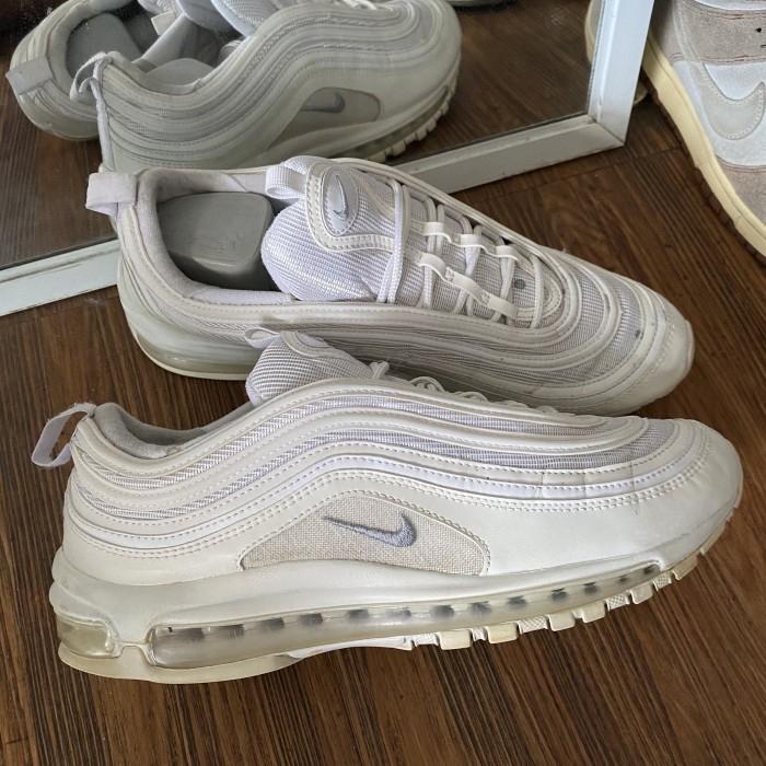 Nike air max 97 triple white original murah meriah - sneakers second market