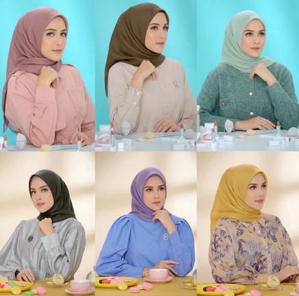 §Hijab buttonscarves polos