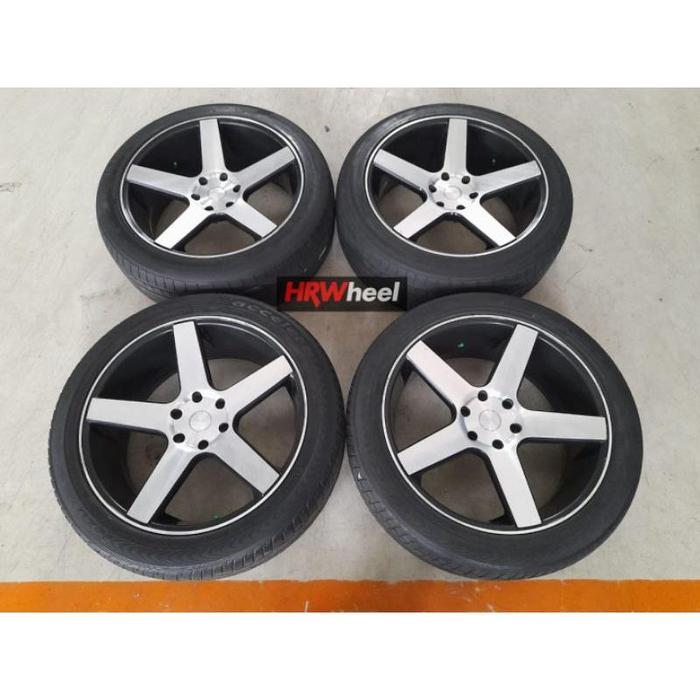 Velg Seken Copotan Bekas Mobil Type Vossen Cv3 Ring 22 + Ban 275 45 R22 Fortuner Pajero Hylux Triton