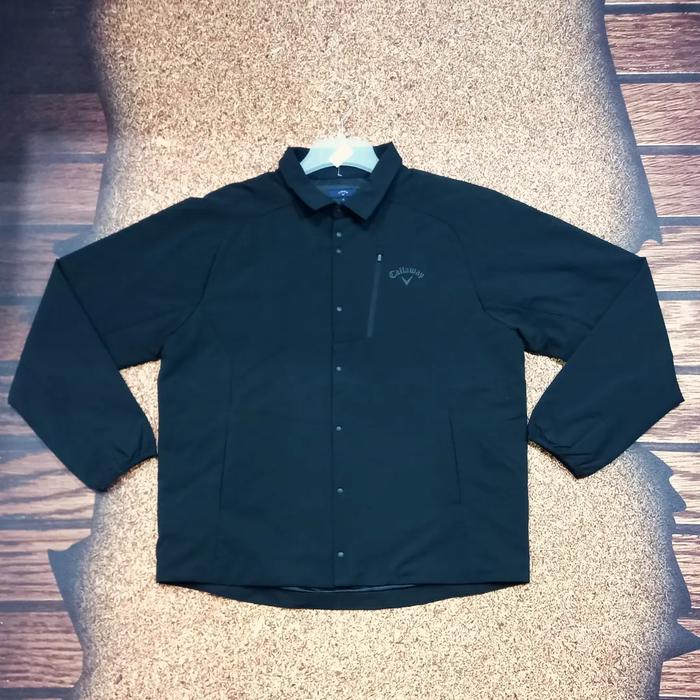 Jaket Varsity Halus Outwear Pria Hitam CALLAWAY Size 3L