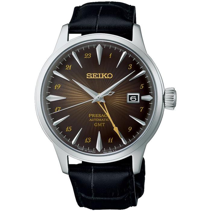 SWISS Import Jam Tangan Pria Original Presage Automatic GMT Rusty Nail Cocktail Time | SSK039J1
