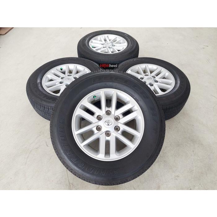 Stock Dikit Velg Mobil Second Oem Fortuner Vnt Ring 17 + Ban Bekas Bridgestone Murah