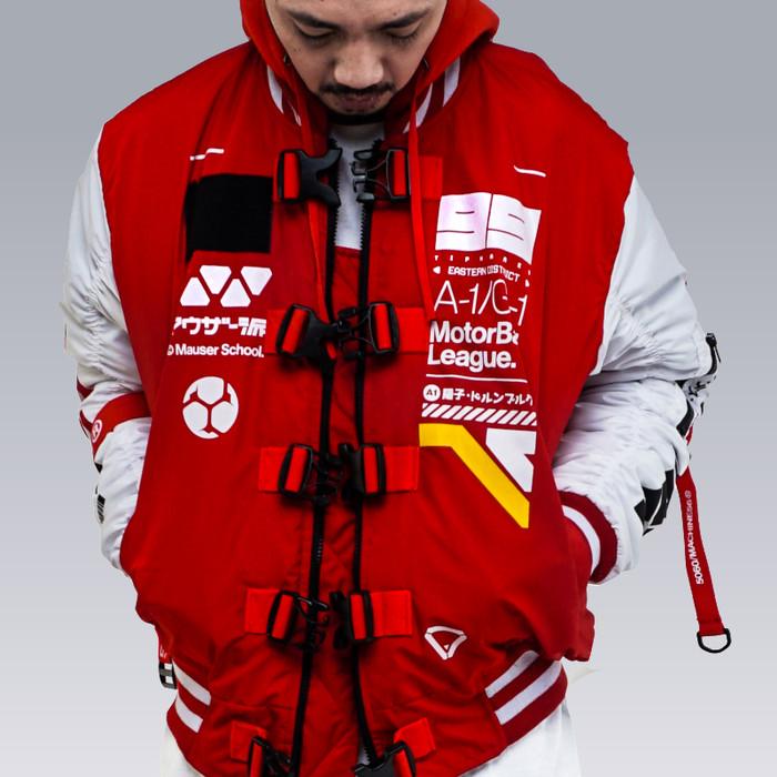 M56/VR-PANZER_G1 Varsity variant Mauser School Bomber jacket.Armored Art , zero gravity combat speci