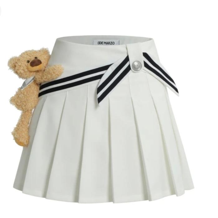 New 13DE MARZO Bear Sailor Skirt Vanilla Ice size M