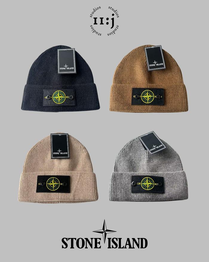 Topi Stone Island Hat Kupluk New Original Branded Asli