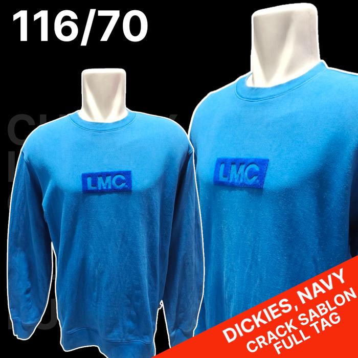 Sweater Biru LMC Original/Crewneck Biru LMC Original/CN LMC, Bekas