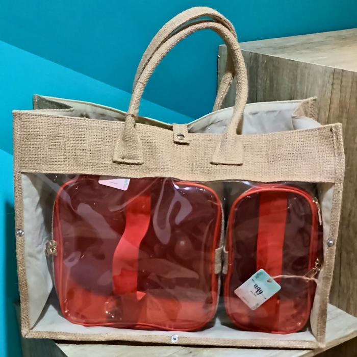 Tas Wanita Kawung Asli Craft Kerajinan Kain Goni Dan Mika