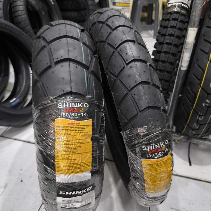 Shinko SR428 130/80-18 + 180/80-14 ban karion tw