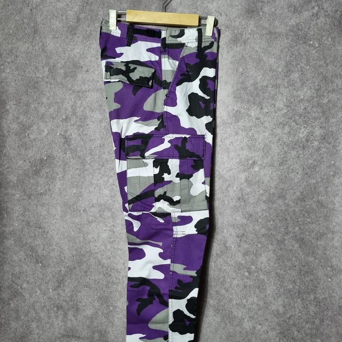 Celana Cargo Rothco BDU Camo Army Purple Size Small-Reg Fit 30-31 NOT Dickies Stussy Carhartt Momota
