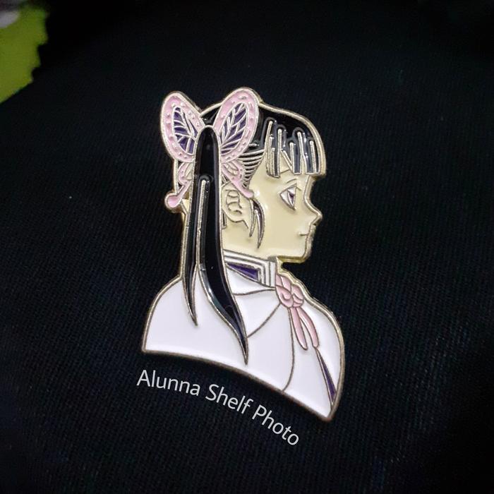 Pin Enamel Kanao - side profile - Demon Slayer | Bros Badge Aksesoris