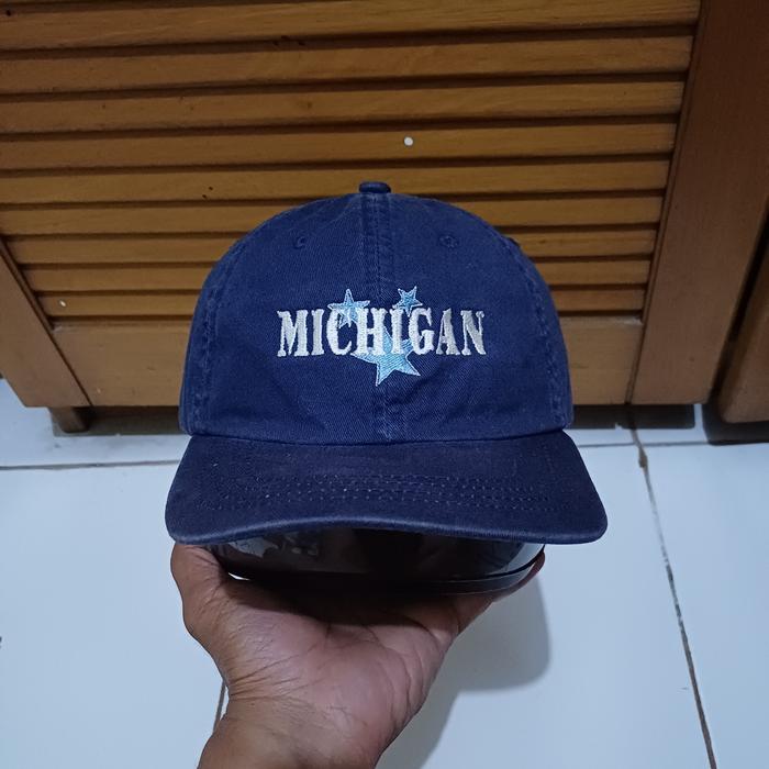 Topi Simple Cap Michigan Classic Vintage