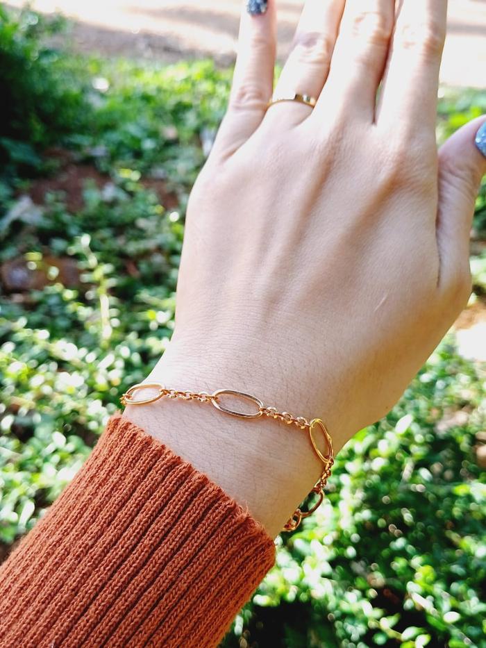 Gelang Tangan Wanita Emas Asli Model Rantai Simpel Gelang Emas Terbaru Gelang Rantai Emas Asli