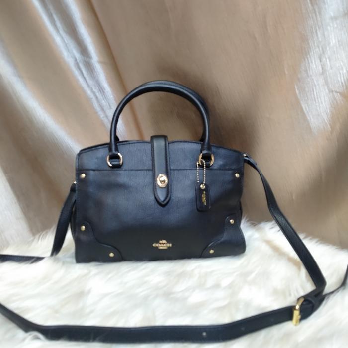 tas seken kulit coc hitam sling bag preloved