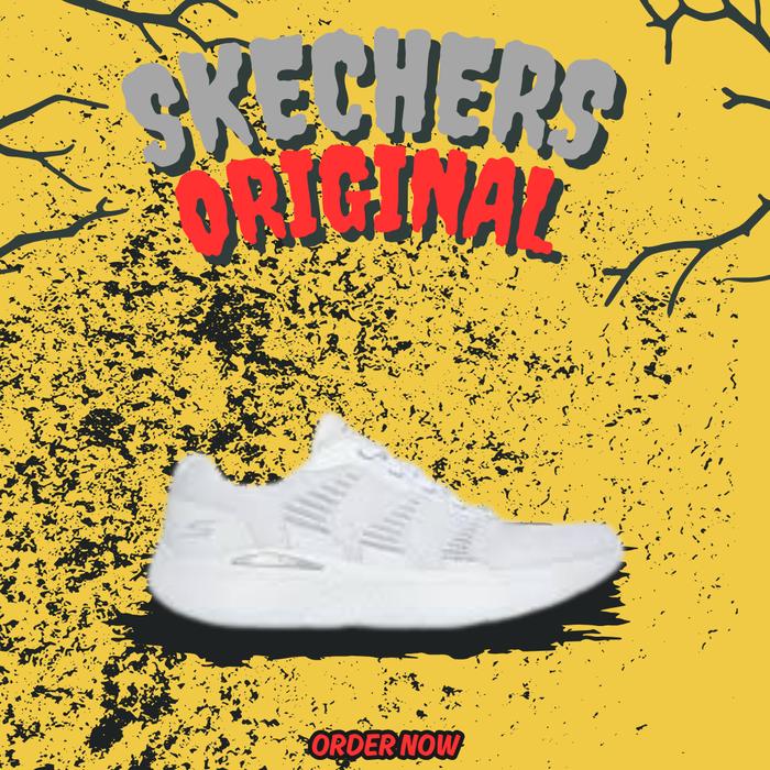 Sepatu Skechers Go gamat Go Run Lite White Men's ( 220902/WHT ) Original
