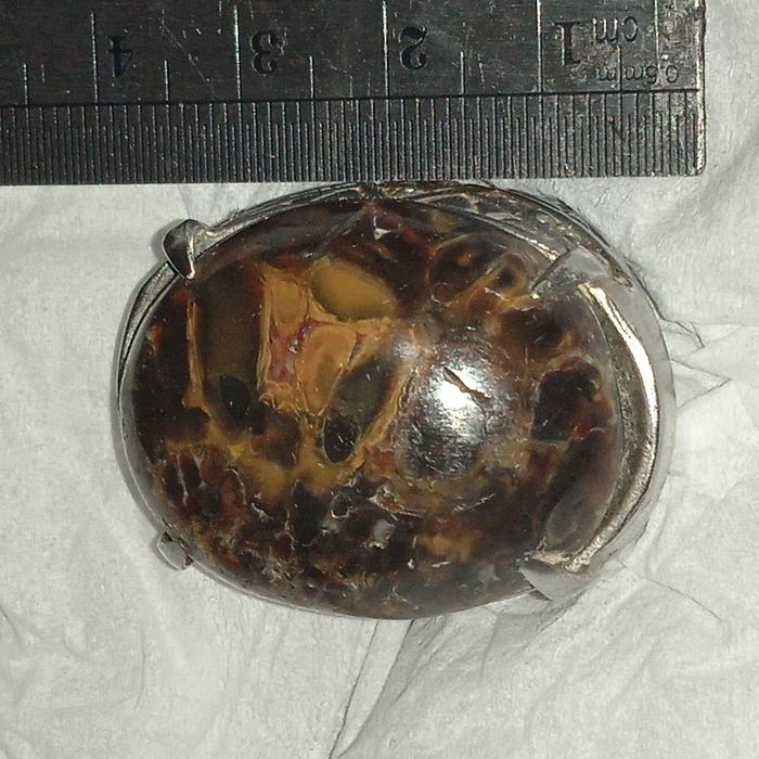 batu permata mestika ular asma arab "W" cincin pria