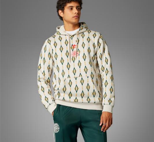 Adidas Men Fc Bayern Seasonal Doubleknit Hoodie