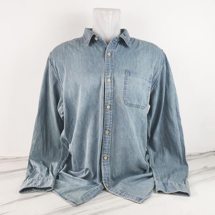 Baju Kemeja QUIKSILVER Denim - AUSTRALIA - Size XXL - Lebar Dada 60 cm - Original 100% - Scd