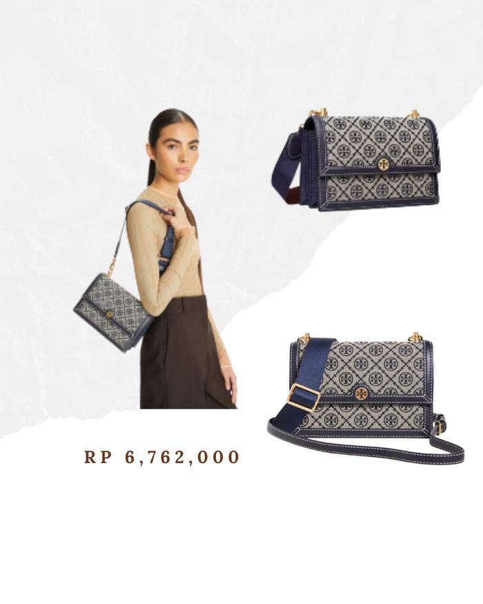 Tory Burch T Monogram Jacquard Small Shoulder Bag murah branded jastip amerika usa original asli bar