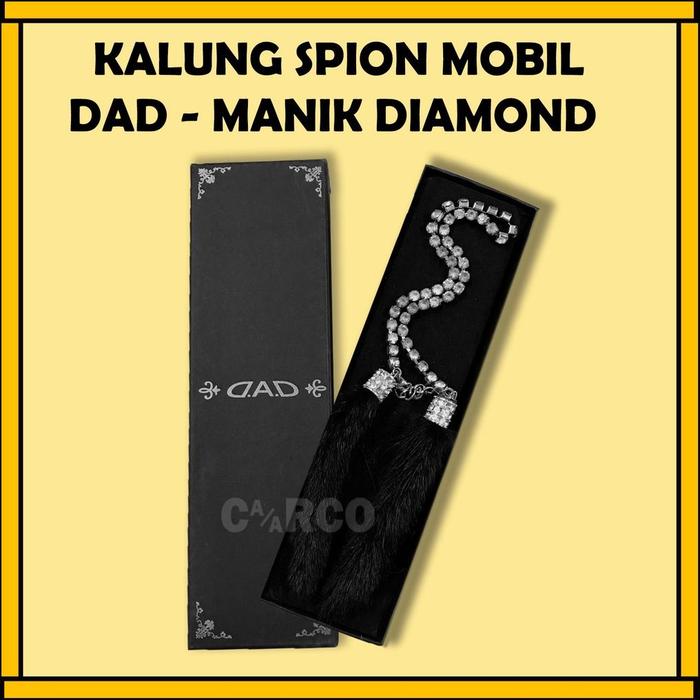 (Carco) Kalung Spion Mobil Aksesoris Manik Diamond Dad