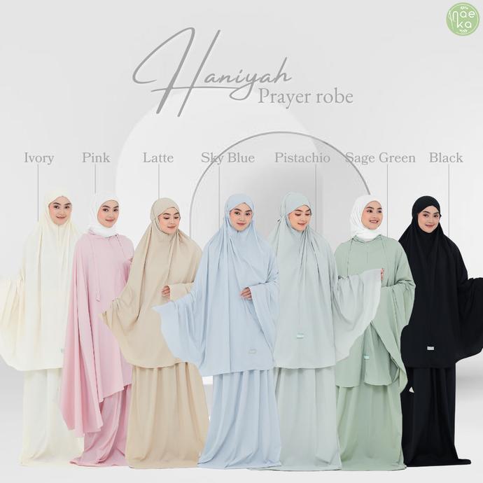Mukena Haniyah Naeka Genggam Mini Travel Fiendly 2in1 Free Box