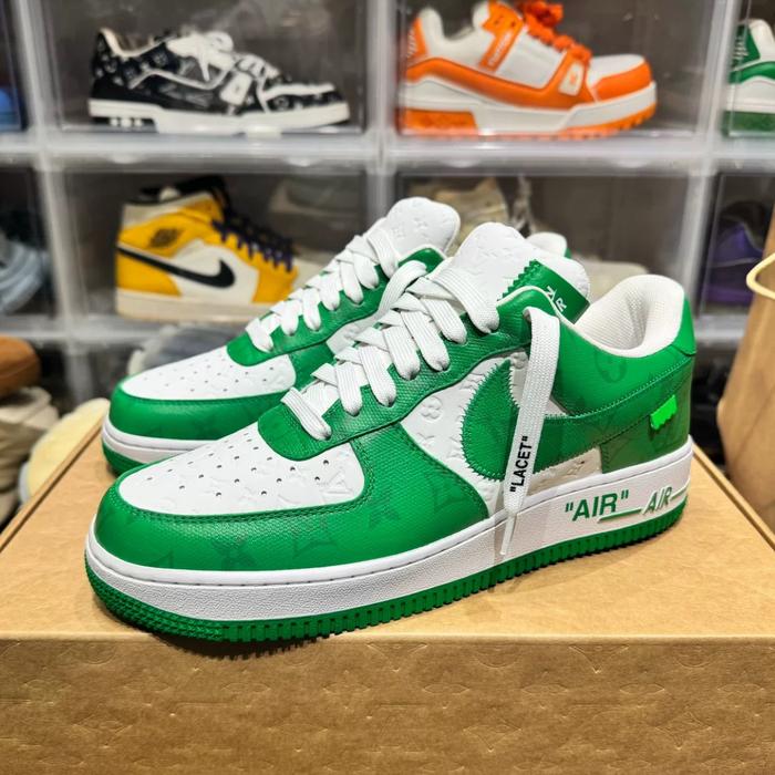 Louis Vuitton Nike Air Force 1 Low By Virgil Abloh White Green