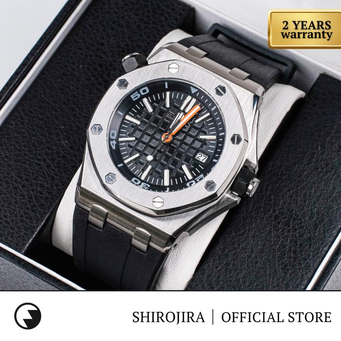 Seiko Royal Oak Offshore Diver Black Automatic NH35 Watch Shirojira
