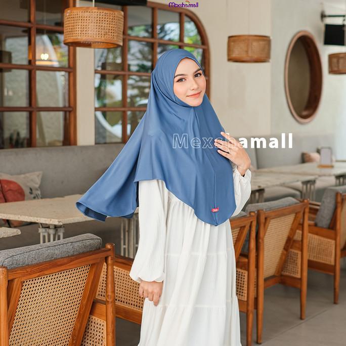 Shamira - Hijab Dagu Malay Jersey Size L I Jilbab Bergo Dagu Aisyah Jersey Premium By Shamira