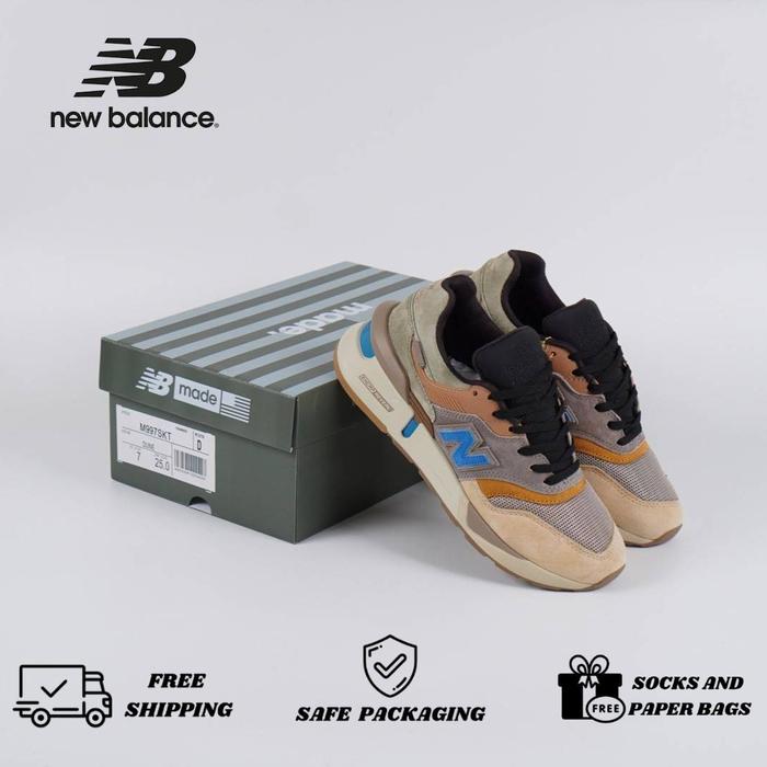 Sepatu New Balance 997s X Kith Nonnative Brown