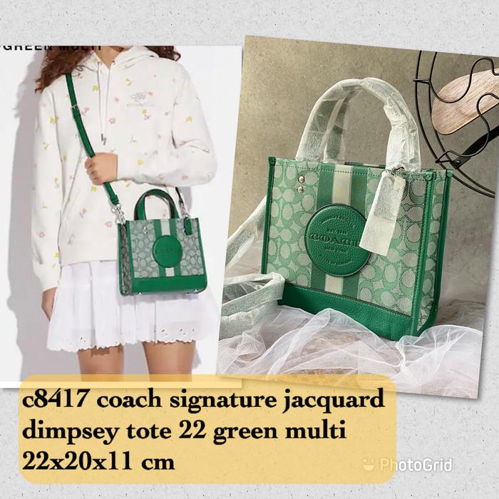 Tas wanita coch original wanita dempsey tote 22 signature kanvas green
