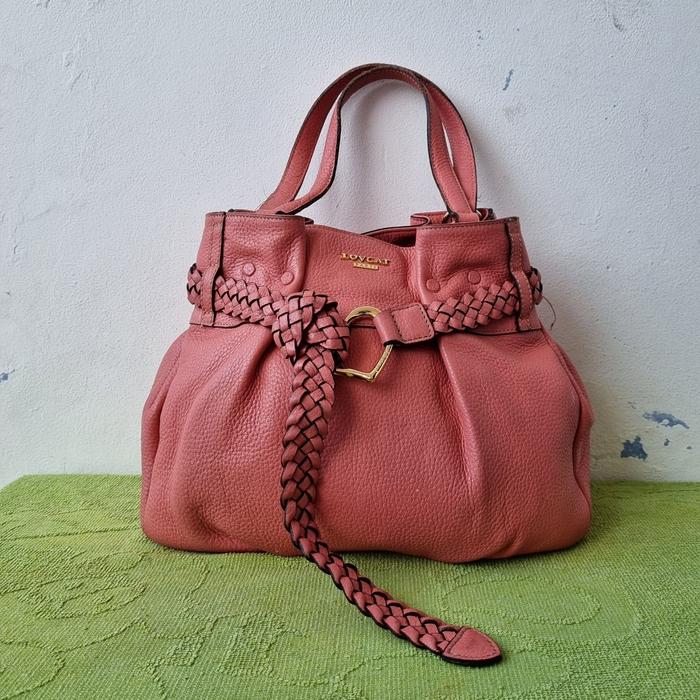 TAS TOP HANDEL WANITA KULIT ASLI LOVCAT PARIS SECOND BRANDED IMPORT / TAS TENTENG WANITA KULIT ASLI