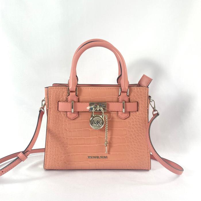 tas wanita mk hamilton croco small satchel primrose vj