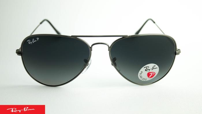 Kacamata Rayban Aviator Classic RB3026 004/78 62 Gunmetal Grey Polarized Original