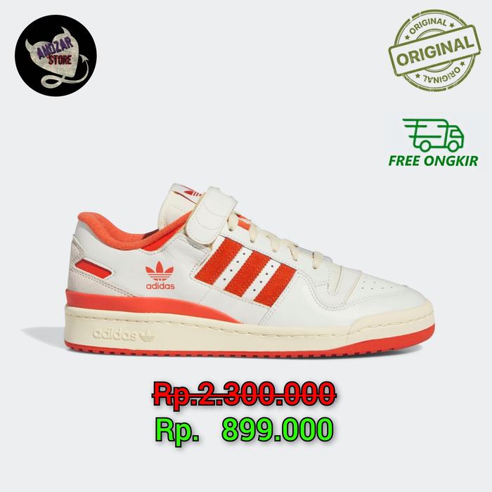 Sepatu Sneakers Adidas Forum 84 Low Ivory Red Original 100% BNIB IG3774