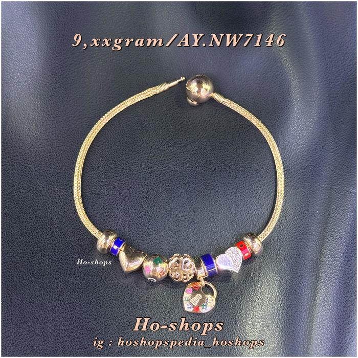 New Gelang Pandora Rosegold Kadar 750 Asli Emas