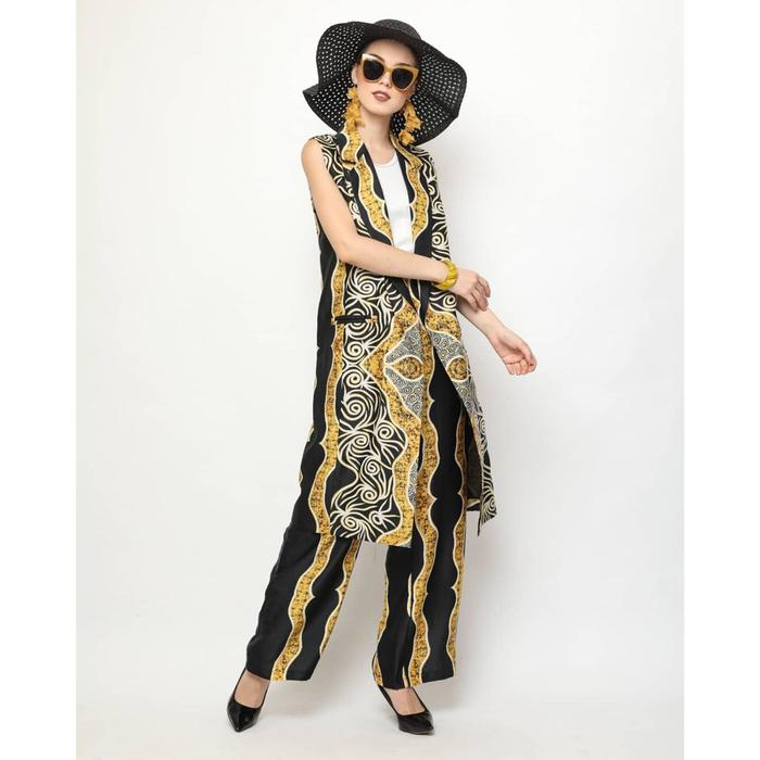 Setelan Batik Wanita One Set Blazer Premium Kebaya Modern Long Blazer Vintage Blazer Etnik Blazer Ba