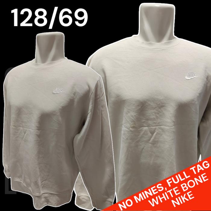 Crewneck White Bone Nike Original/Sweater White Bone Nike Ori, Bekas