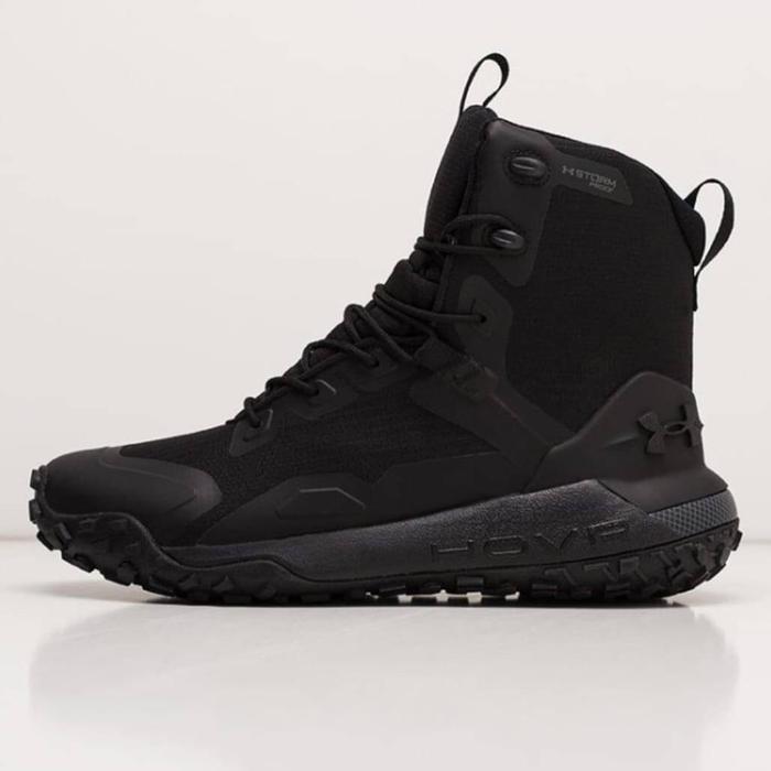 Sepatu Under Armour HOVR Dawn WP High Hiking black Original Guarantee