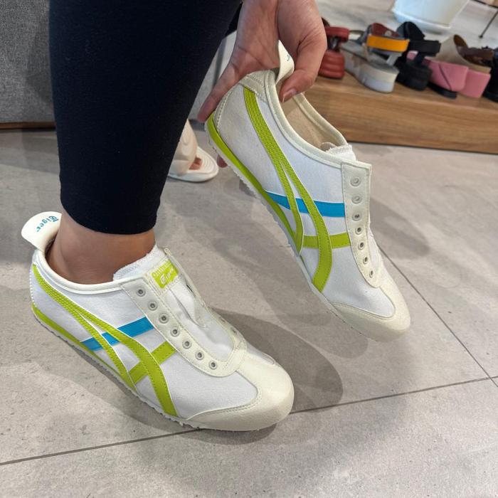 DISKON GEDE UNDERRETAIL Onitsuka Tiger Mexico 66 Slip-On Cream/Neon Lime 1183A360-124 ORIGINAL RESMI