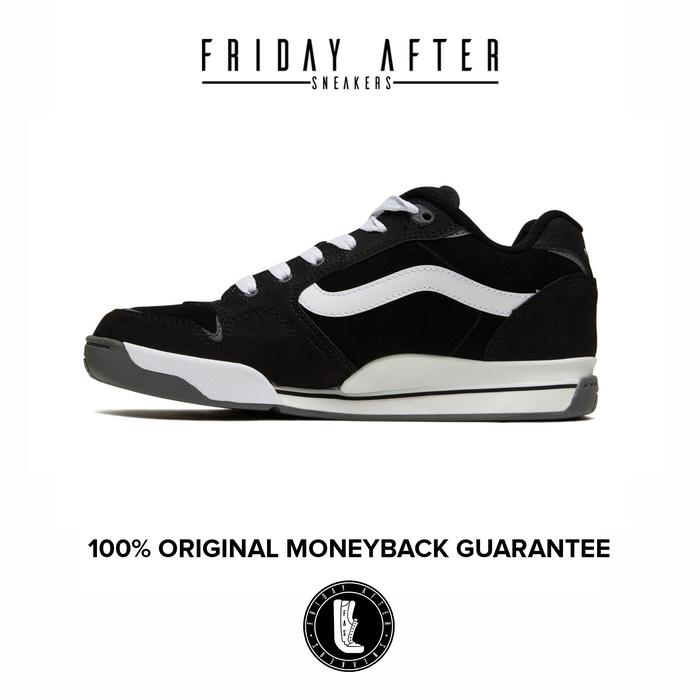 Sepatu Sneakers Pria Vans Rowley XLT Black White Original Resmi